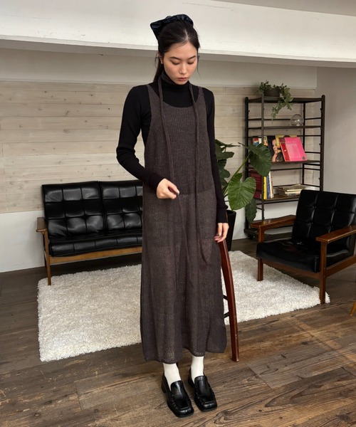シアーアルパカノースリニットワンピース（ワンピース）｜FUULLY