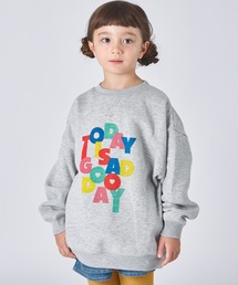 pairmanon(ペアマノン)の【ぬくふわ】裏起毛 ガールズ アソート カラフルロゴ プリント ガゼットスウェット(スウェット)