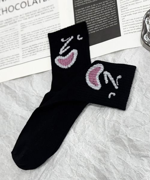 NOLITA LABORATORY（ノリータラボラトリー）の「【 NOLITA / ノリータ 】5足セット ソックス レディース メンズ ユニセックス おもしろ 顔イラスト 靴下 22-25cm（ソックス/靴下・レディース・イエロー系その他/レッド系その他/ブラウン系その他/ブルー系その他/グレー系その他・FREE）」の17枚目の写真