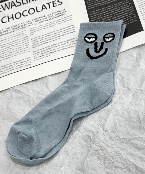 NOLITA LABORATORY（ノリータラボラトリー）の「【 NOLITA / ノリータ 】5足セット ソックス レディース メンズ ユニセックス おもしろ 顔イラスト 靴下 22-25cm（ソックス/靴下・レディース・イエロー系その他/レッド系その他/ブラウン系その他/ブルー系その他/グレー系その他・FREE）」の20枚目の写真