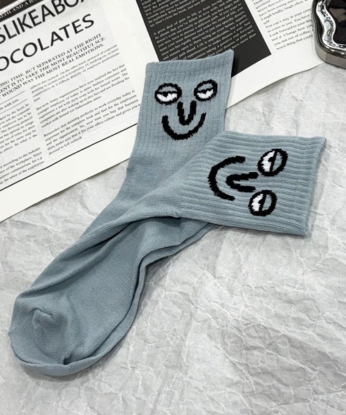 NOLITA LABORATORY（ノリータラボラトリー）の「【 NOLITA / ノリータ 】5足セット ソックス レディース メンズ ユニセックス おもしろ 顔イラスト 靴下 22-25cm（ソックス/靴下・レディース・イエロー系その他/レッド系その他/ブラウン系その他/ブルー系その他/グレー系その他・FREE）」の21枚目の写真