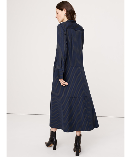 Banana Republic(バナナリパブリック)の「コットン トラペーズ シャツドレス(ワンピース・レディース・ベージュ/ネイビー/グリーン・S/XS/L/M)」の6枚目の写真