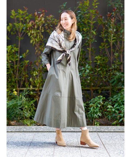 Banana Republic(バナナリパブリック)の「コットン トラペーズ シャツドレス(ワンピース・レディース・ベージュ/ネイビー/グリーン・S/XS/L/M)」の15枚目の写真