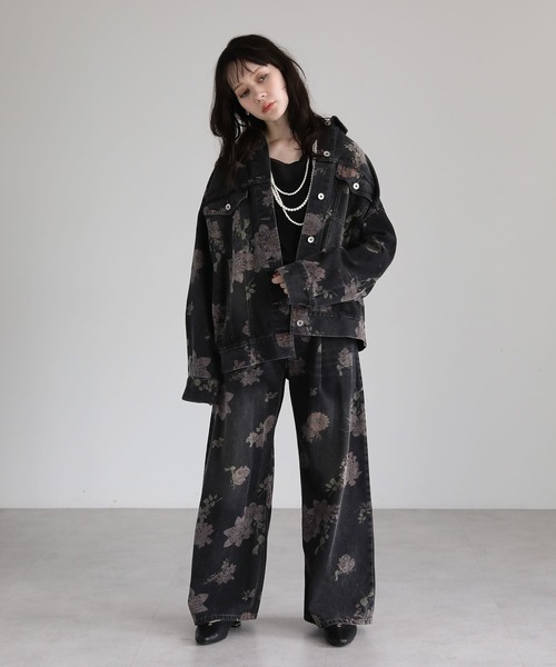 Sugar spoon（シュガースプーン）の「・SUGAR SPOON フラワーptデニムパンツ（デニムパンツ・レディース・インディゴブルー/ブラック・FREE）」の7枚目の写真