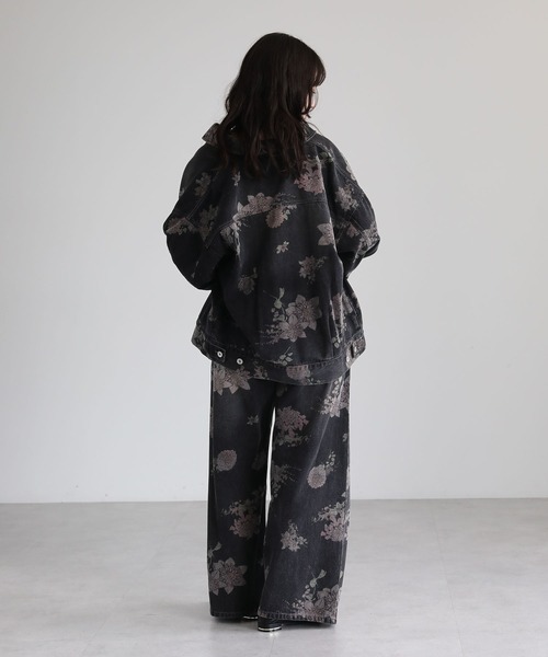 Sugar spoon（シュガースプーン）の「・SUGAR SPOON フラワーptデニムパンツ（デニムパンツ・レディース・インディゴブルー/ブラック・FREE）」の10枚目の写真