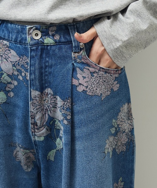 Sugar spoon（シュガースプーン）の「・SUGAR SPOON フラワーptデニムパンツ（デニムパンツ・レディース・インディゴブルー/ブラック・FREE）」の6枚目の写真