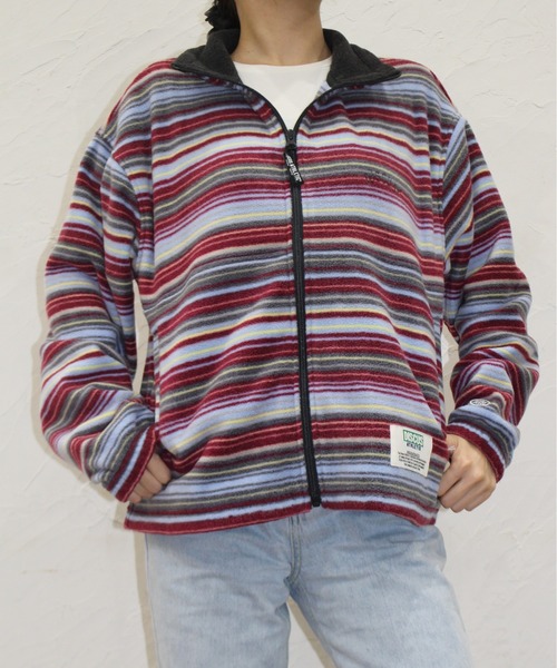 DISCUS ATHLETIC（ディスカス　アスレチック）の「【DISCUS ATHLETIC/ディスカス アスレチック】フリースフルZIPハイＪＫ（その他アウター・レディース・ブラック/マルチ/その他/クリーム・MEDIUM/LARGE）」の4枚目の写真