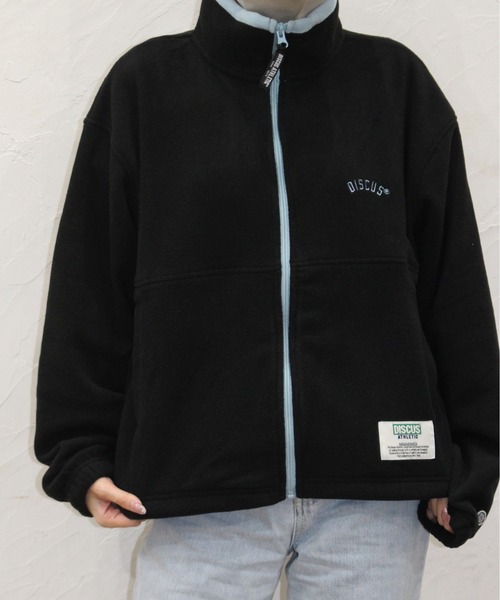 DISCUS ATHLETIC（ディスカス　アスレチック）の「【DISCUS ATHLETIC/ディスカス アスレチック】フリースフルZIPハイＪＫ（その他アウター・レディース・ブラック/マルチ/その他/クリーム・MEDIUM/LARGE）」の8枚目の写真