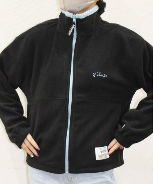 DISCUS ATHLETIC（ディスカス　アスレチック）の「【DISCUS ATHLETIC/ディスカス アスレチック】フリースフルZIPハイＪＫ（その他アウター・レディース・ブラック/マルチ/その他/クリーム・MEDIUM/LARGE）」の10枚目の写真