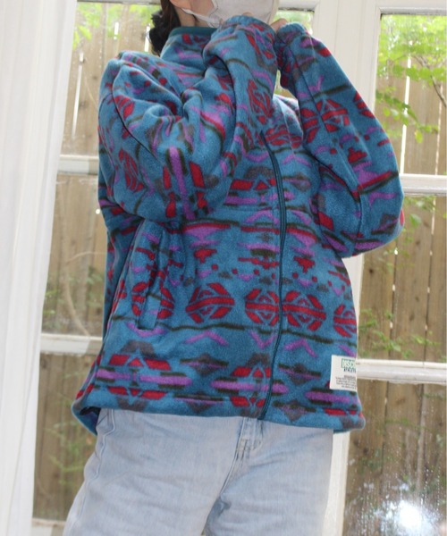 DISCUS ATHLETIC（ディスカス　アスレチック）の「【DISCUS ATHLETIC/ディスカス アスレチック】フリースフルZIPハイＪＫ（その他アウター・レディース・ブラック/マルチ/その他/クリーム・MEDIUM/LARGE）」の16枚目の写真