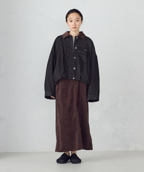 ONIGIRI（オニギリ）の「コーデュロイ Ａラインスカート / セットアップ対応（スカート・レディース・ベージュ/ブラウン・FREE）」の18枚目の写真