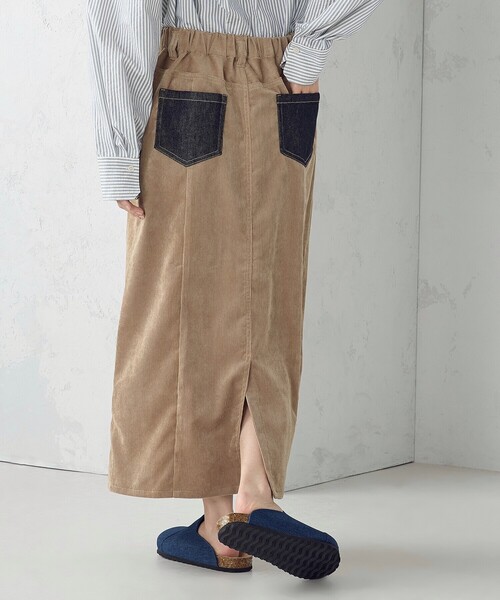 ONIGIRI（オニギリ）の「コーデュロイ Ａラインスカート / セットアップ対応（スカート・レディース・ベージュ/ブラウン・FREE）」の16枚目の写真