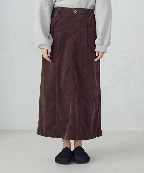 ONIGIRI（オニギリ）の「コーデュロイ Ａラインスカート / セットアップ対応（スカート・レディース・ベージュ/ブラウン・FREE）」の17枚目の写真