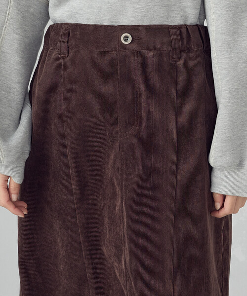 ONIGIRI（オニギリ）の「コーデュロイ Ａラインスカート / セットアップ対応（スカート・レディース・ベージュ/ブラウン・FREE）」の8枚目の写真