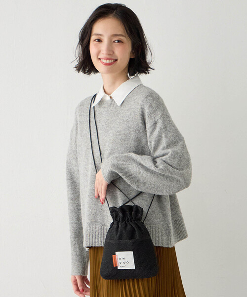 セール】【ONDOO】ラメ2way巾着バック（トートバッグ）｜CROSSPLUS