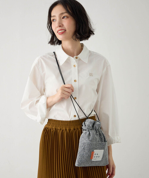 CROSSPLUS ONLINE(クロスプラスオンライン)の「【ONDOO】ラメ2way巾着バック(トートバッグ・レディース・ブラウン/グレー/シルバー/ブラック・フリー)」の15枚目の写真