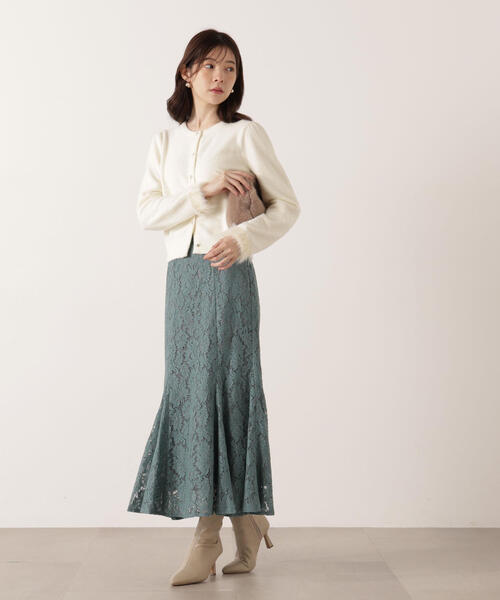 PROPORTION BODY DRESSING(プロポーションボディドレッシング)の「部分フェザースリーブニットカーディガン / 1215274100(カーディガン/ボレロ・レディース・グレー/ブラウン系その他/ホワイト系その他・FREE)」の13枚目の写真