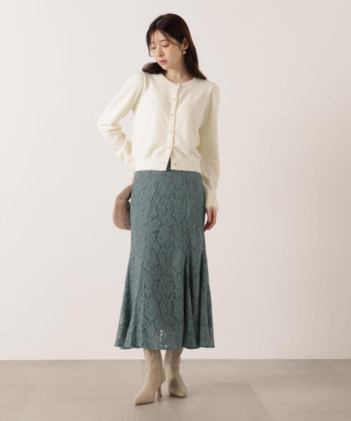 PROPORTION BODY DRESSING(プロポーションボディドレッシング)の「部分フェザースリーブニットカーディガン / 1215274100(カーディガン/ボレロ・レディース・グレー/ブラウン系その他/ホワイト系その他・FREE)」の16枚目の写真