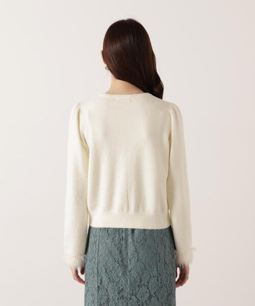 PROPORTION BODY DRESSING(プロポーションボディドレッシング)の「部分フェザースリーブニットカーディガン / 1215274100(カーディガン/ボレロ・レディース・グレー/ブラウン系その他/ホワイト系その他・FREE)」の21枚目の写真