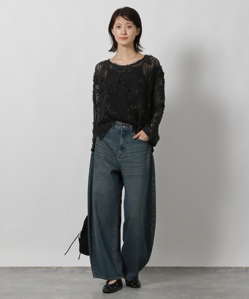 LAKOLE(ラコレ)の「コード刺繍レース長袖 / 601304(シャツ/ブラウス・レディース・ブラウン/ブラック/アイボリー・FREE)」の21枚目の写真