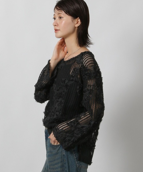 LAKOLE(ラコレ)の「コード刺繍レース長袖 / 601304(シャツ/ブラウス・レディース・ブラウン/ブラック/アイボリー・FREE)」の15枚目の写真