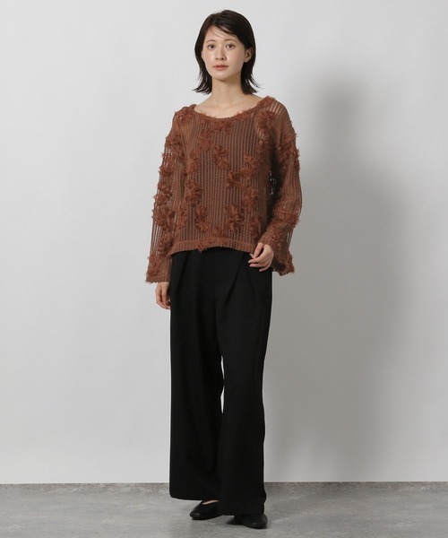 LAKOLE(ラコレ)の「コード刺繍レース長袖 / 601304(シャツ/ブラウス・レディース・ブラウン/ブラック/アイボリー・FREE)」の12枚目の写真