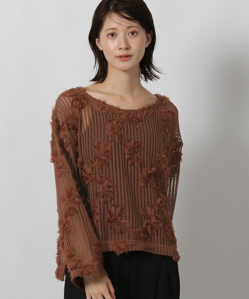 LAKOLE(ラコレ)の「コード刺繍レース長袖 / 601304(シャツ/ブラウス・レディース・ブラウン/ブラック/アイボリー・FREE)」の9枚目の写真