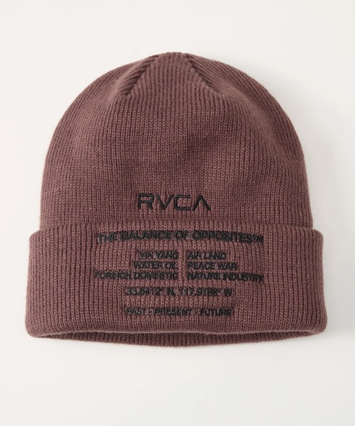 RVCA（ルーカ）の「RVCA メンズ SIGNAL BEANIE ビーニー 【2025年秋冬モデル】 @autumn/ルーカニットキャップ・ビーニー（ニットキャップ/ビーニー・メンズ・ブラウン系その他/ブラック/サンドベージュ・FREE）」の3枚目の写真