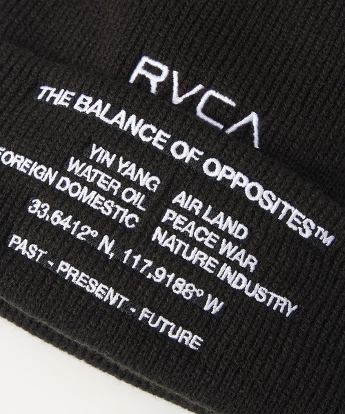RVCA（ルーカ）の「RVCA メンズ SIGNAL BEANIE ビーニー 【2025年秋冬モデル】 @autumn/ルーカニットキャップ・ビーニー（ニットキャップ/ビーニー・メンズ・ブラウン系その他/ブラック/サンドベージュ・FREE）」の5枚目の写真