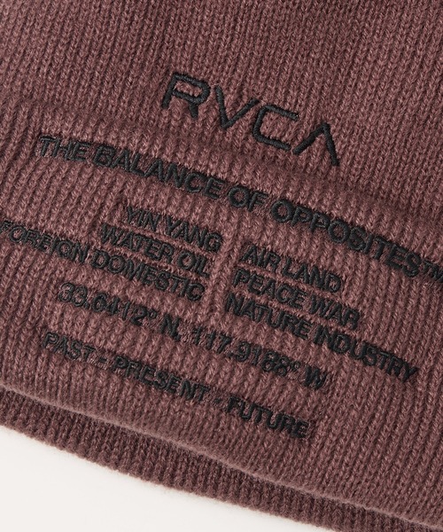 RVCA（ルーカ）の「RVCA メンズ SIGNAL BEANIE ビーニー 【2025年秋冬モデル】 @autumn/ルーカニットキャップ・ビーニー（ニットキャップ/ビーニー・メンズ・ブラウン系その他/ブラック/サンドベージュ・FREE）」の8枚目の写真