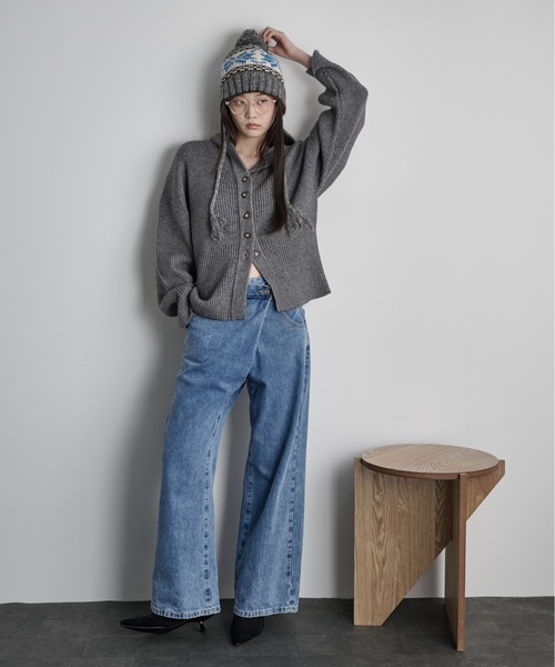 THE YOn（ザヨン）の「ノルディックニットキャップ（ニットキャップ/ビーニー・レディース・グレー/アイボリー・FREE）」の9枚目の写真