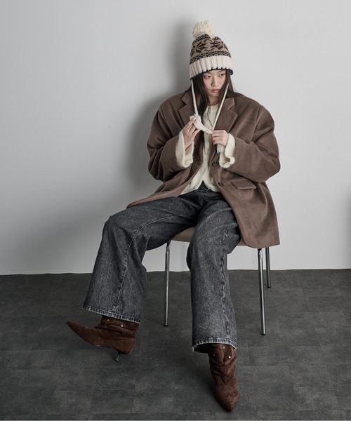 THE YOn（ザヨン）の「ノルディックニットキャップ（ニットキャップ/ビーニー・レディース・グレー/アイボリー・FREE）」の20枚目の写真