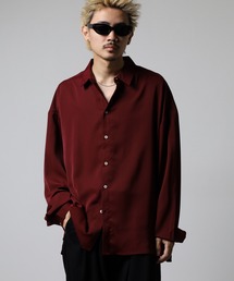 バルーン袖ルーズレギュラーカラーシャツ