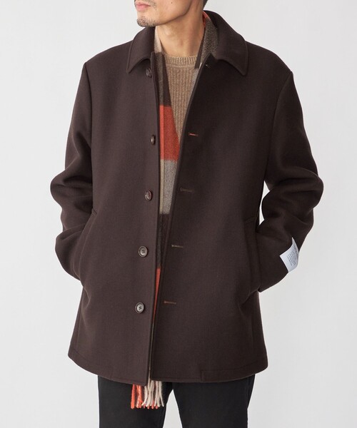SHIPS: S140 ウールシルク シングル ピーコート（ピーコート）｜SHIPS
