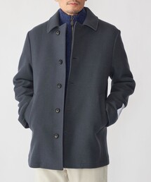 SHIPS ピーコート ブラック SHIPS Primary Navy Label:ブラックウォッチ Pコート