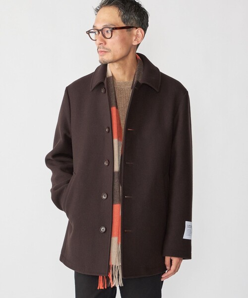 SHIPS: S140 ウールシルク シングル ピーコート（ピーコート）｜SHIPS