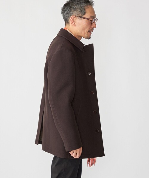 SHIPS(シップス)の「SHIPS: S140 ウールシルク シングル ピーコート(ピーコート・メンズ・スカイブルー/ダークグレー/ネイビー/ブラウン・SMALL/MEDIUM/LARGE/X-LARGE)」の15枚目の写真