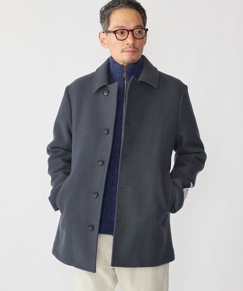 SHIPS: S140 ウールシルク シングル ピーコート（ピーコート）｜SHIPS