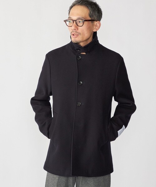 SHIPS: S140 ウールシルク シングル ピーコート（ピーコート）｜SHIPS