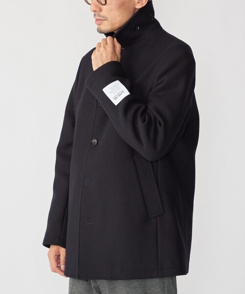 SHIPS(シップス)の「SHIPS: S140 ウールシルク シングル ピーコート(ピーコート・メンズ・スカイブルー/ダークグレー/ネイビー/ブラウン・SMALL/MEDIUM/LARGE/X-LARGE)」の20枚目の写真