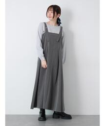 Te chichi TERRASSE | フレアジャンパースカート(ワンピース)