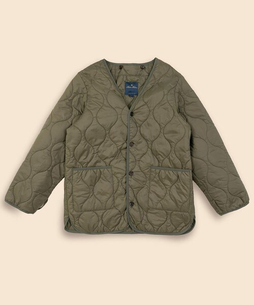 BROOKS BROTHERS（ブルックスブラザーズ）の「コットン／ナイロン　キルティングライナー　３Wayロングフーデッドコート（その他アウター・メンズ・ベージュ・LARGE/MEDIUM/SMALL/X-LARGE）」の10枚目の写真