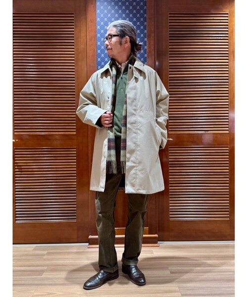 BROOKS BROTHERS（ブルックスブラザーズ）の「コットン／ナイロン　キルティングライナー　３Wayロングフーデッドコート（その他アウター・メンズ・ベージュ・LARGE/MEDIUM/SMALL/X-LARGE）」の12枚目の写真