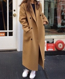 新品タグ付き　ブルーワーク　ウールメルトンチェスターコート　キャメル　ロング丈 キャメル」に該当するチェスターコートファッション通販 - ZOZOTOWN