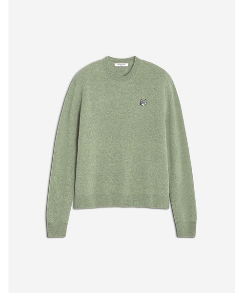 Maison Kitsune（メゾンキツネ）の「FOX HEAD MILANO LAMBSWOOL JUMPER（ニット/セーター・メンズ・モスグリーン/ベージュ/ネイビー・XS/S/M/L/XL）」の14枚目の写真