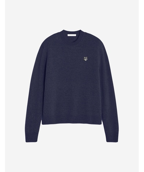 Maison Kitsune（メゾンキツネ）の「FOX HEAD MILANO LAMBSWOOL JUMPER（ニット/セーター・メンズ・モスグリーン/ベージュ/ネイビー・XS/S/M/L/XL）」の7枚目の写真