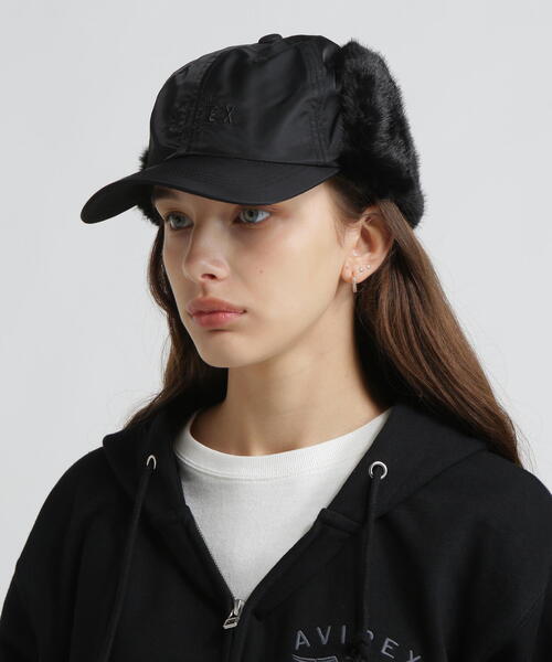 直営店限定》NYLON×FUR FLIGHT CAP/ナイロン×ファー フライトキャップ