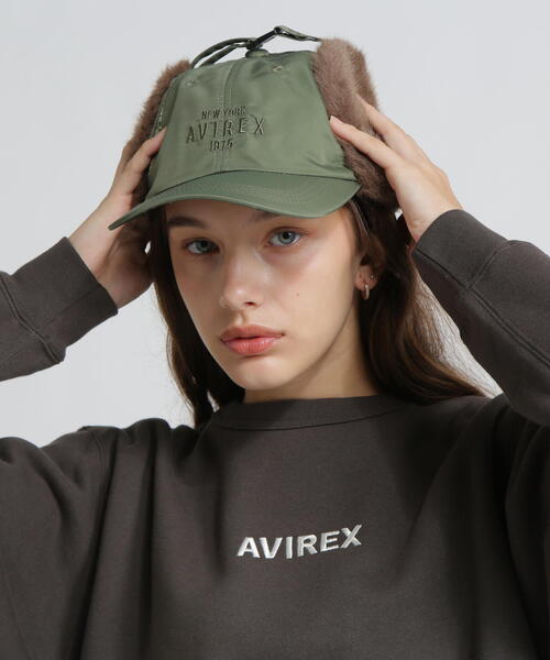 直営店限定》NYLON×FUR FLIGHT CAP/ナイロン×ファー フライトキャップ