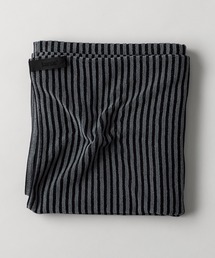 kuros'（クロス）の「みっちりやわらか 黒×グレー ストライプ 超長綿使用 バスタオル（タオル）」