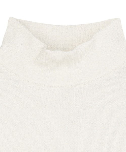 Pitta Re:)（ピッタリ）の「【Pitta Re:)】 ニット ラメテレコ ハイネック プルオーバー（ニット/セーター・レディース・グレー/オフホワイト/ブルー/ブラウン・M/LL/L）」の7枚目の写真